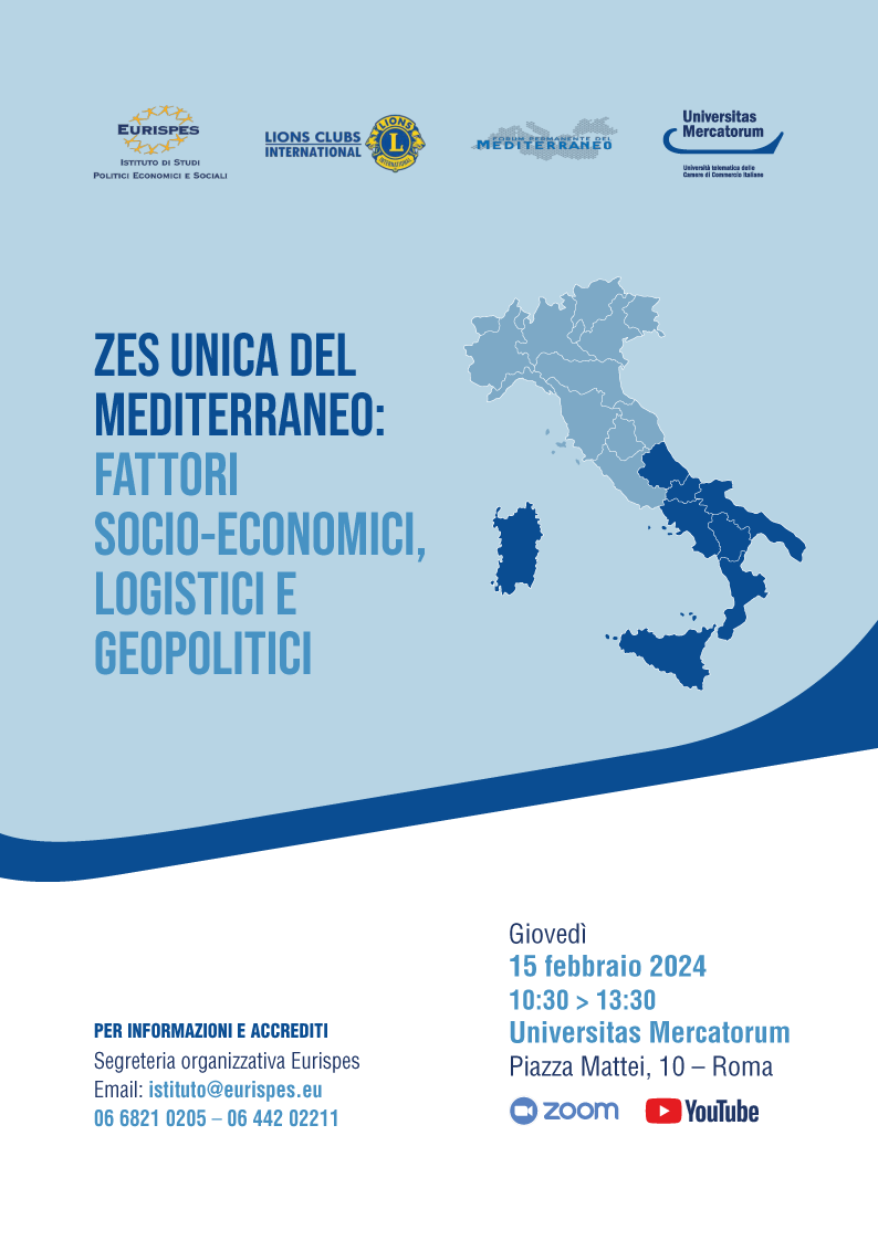 Zes Unica nel mediterraneo: fattori socio-economici, logistici e geopolitici