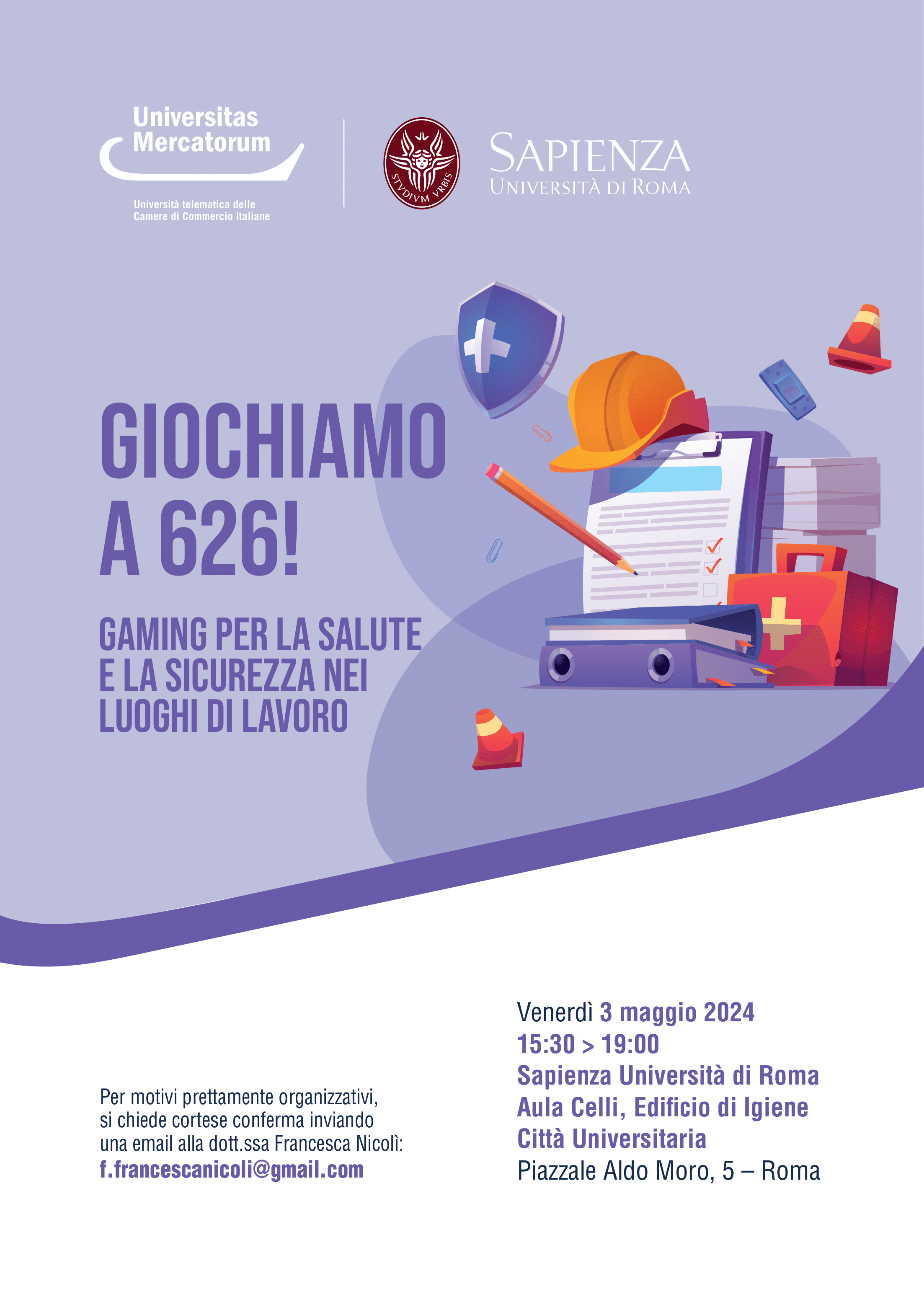 Giochiamo a 626! Gaming per la salute e la sicurezza nei luoghi di lavoro