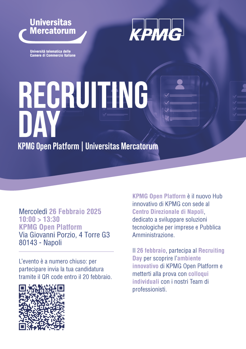 Recruiting Day - KPMG Open Platform | Universitas Mercatorum