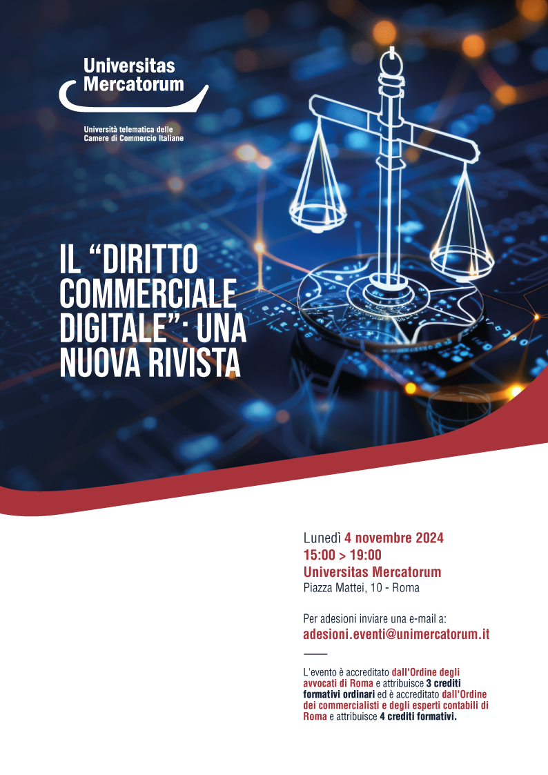 Il "Diritto commerciale digitale": una nuova rivista