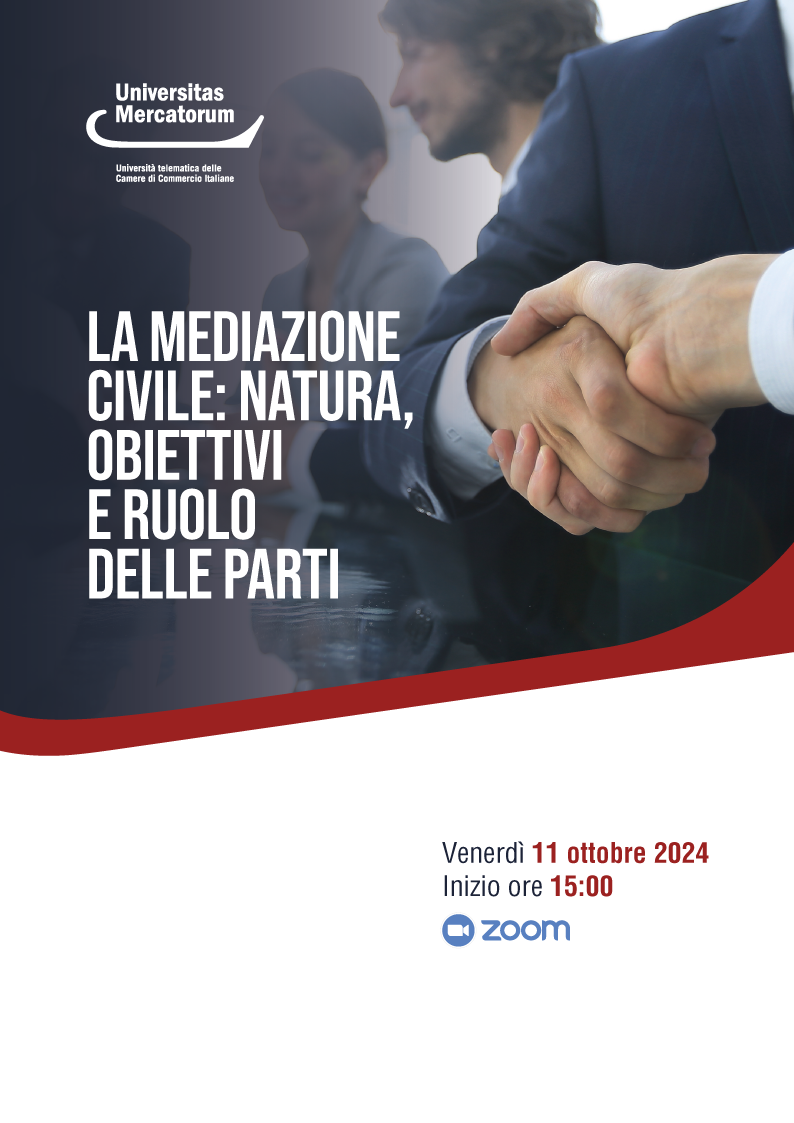 La mediazione civile: natura, obiettivi e ruolo delle parti