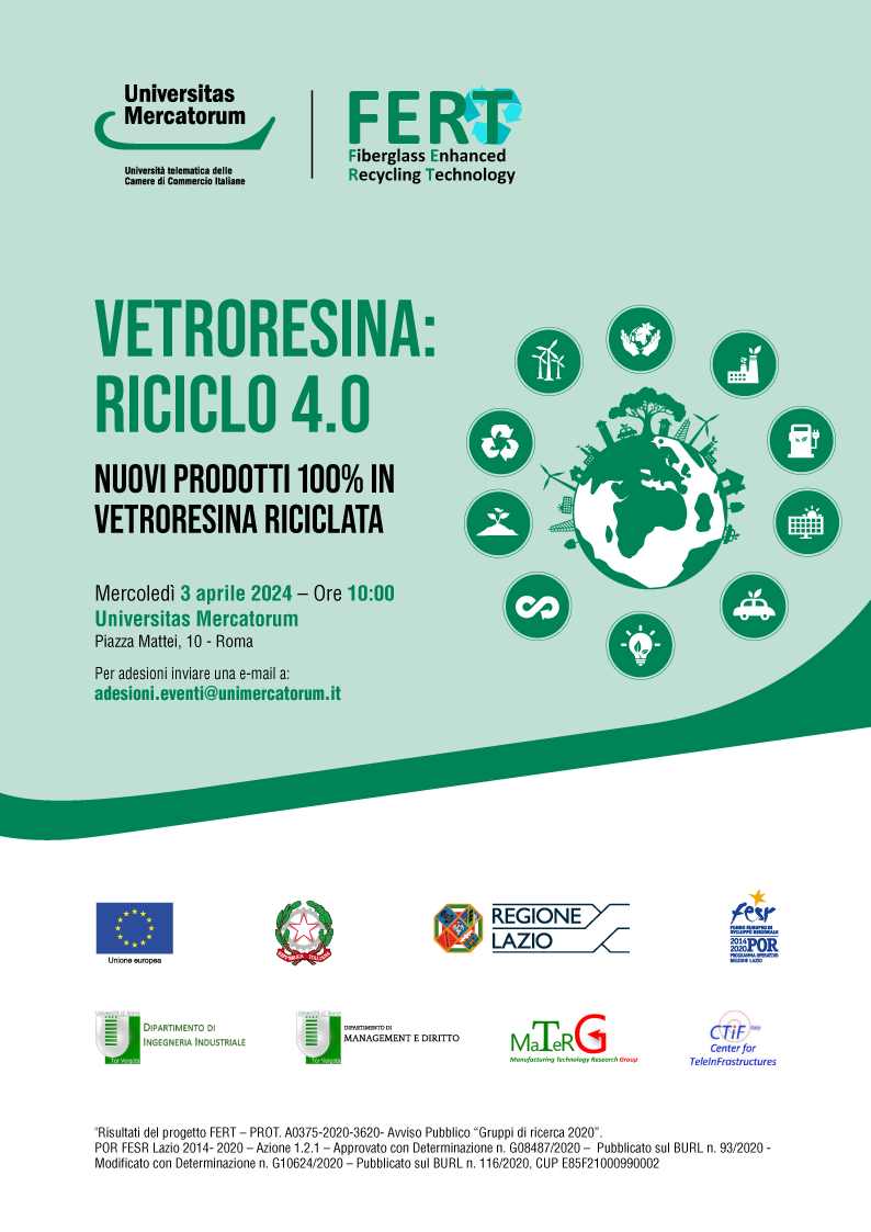 Vetroresina: Riciclo 4.0. Nuovi prodotti 100% in vetroresina riciclata